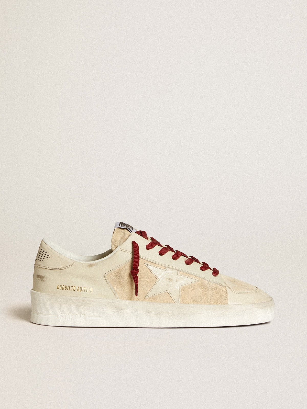 Men’s Stardan LTD in suede with patent white leather star and heel tab - Golden Goose Men