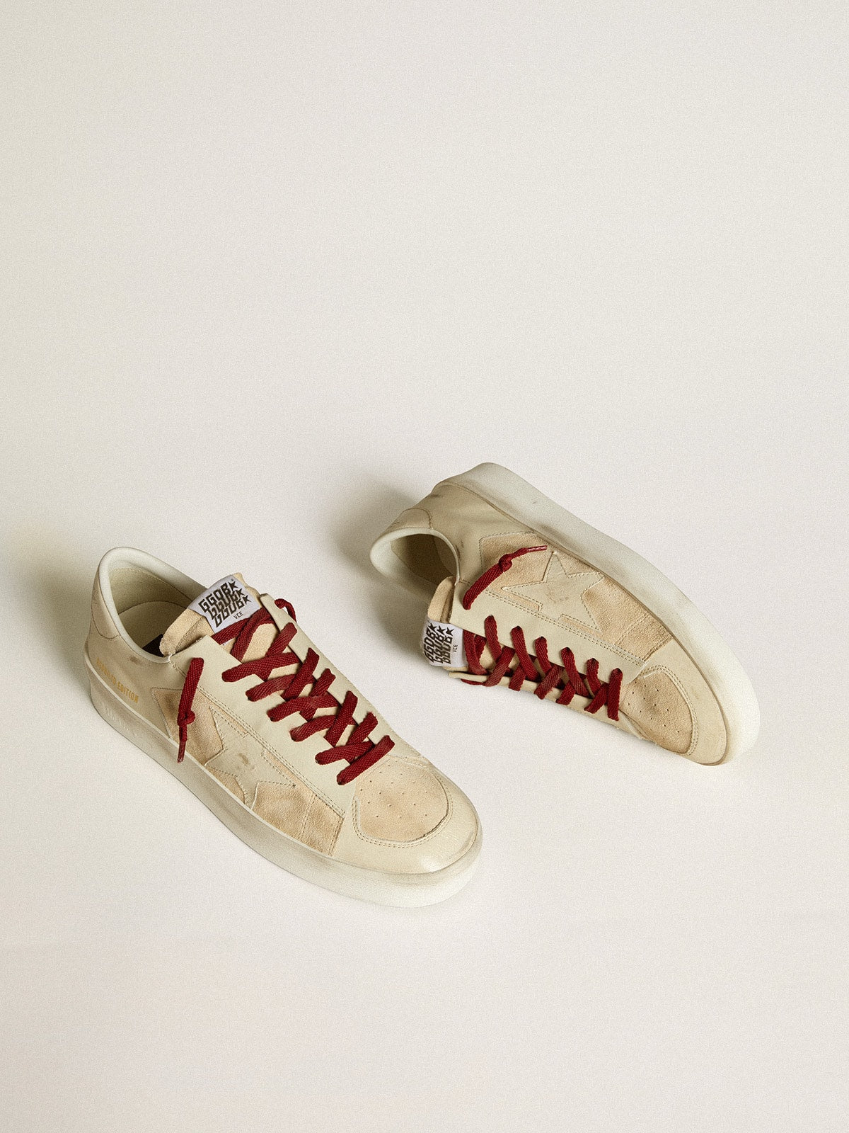 Men’s Stardan LTD in suede with patent white leather star and heel tab - Golden Goose Men