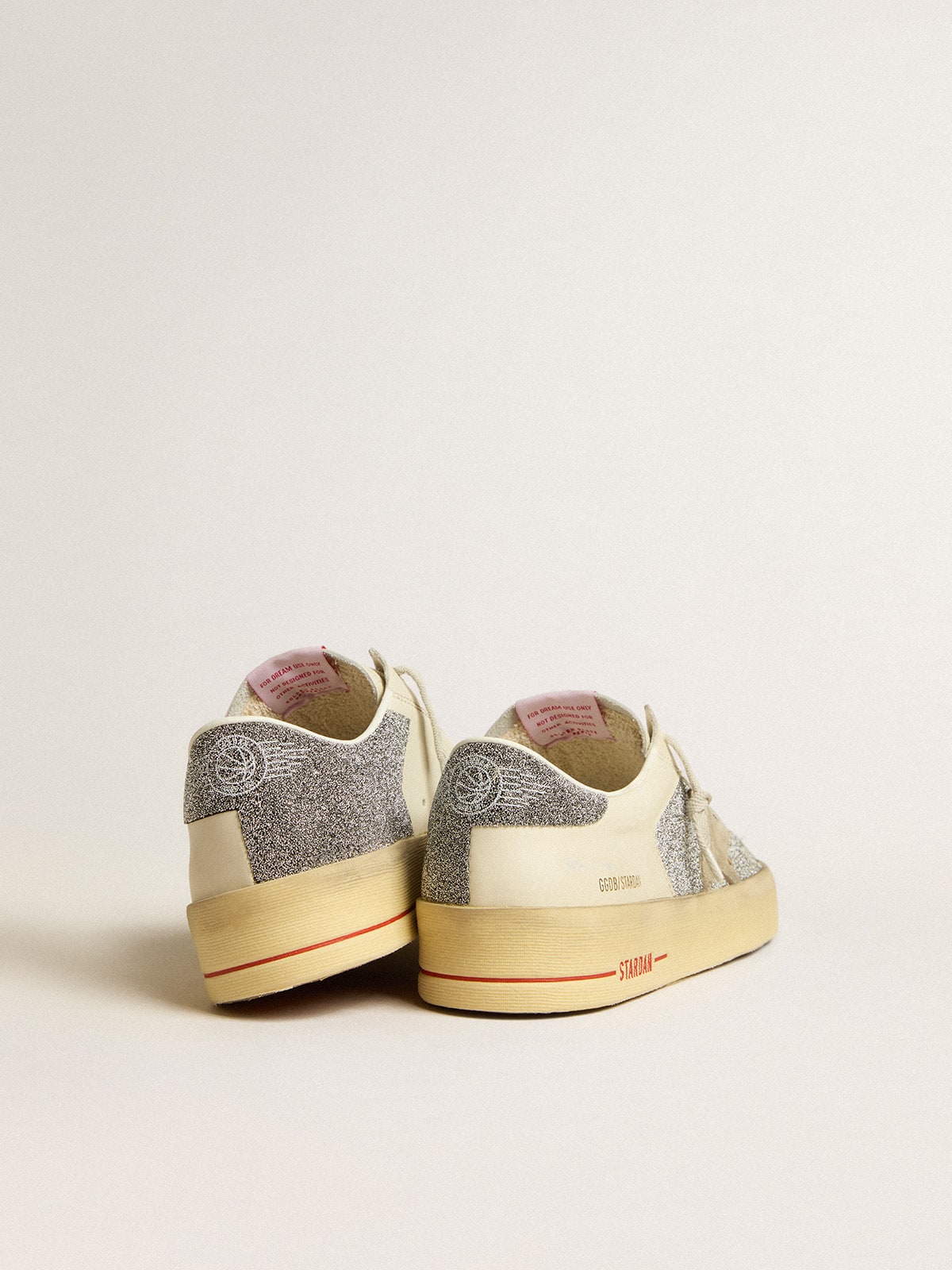 Men's Stardan in suede with sand star and Swarovski crystal inserts - Golden Goose Men