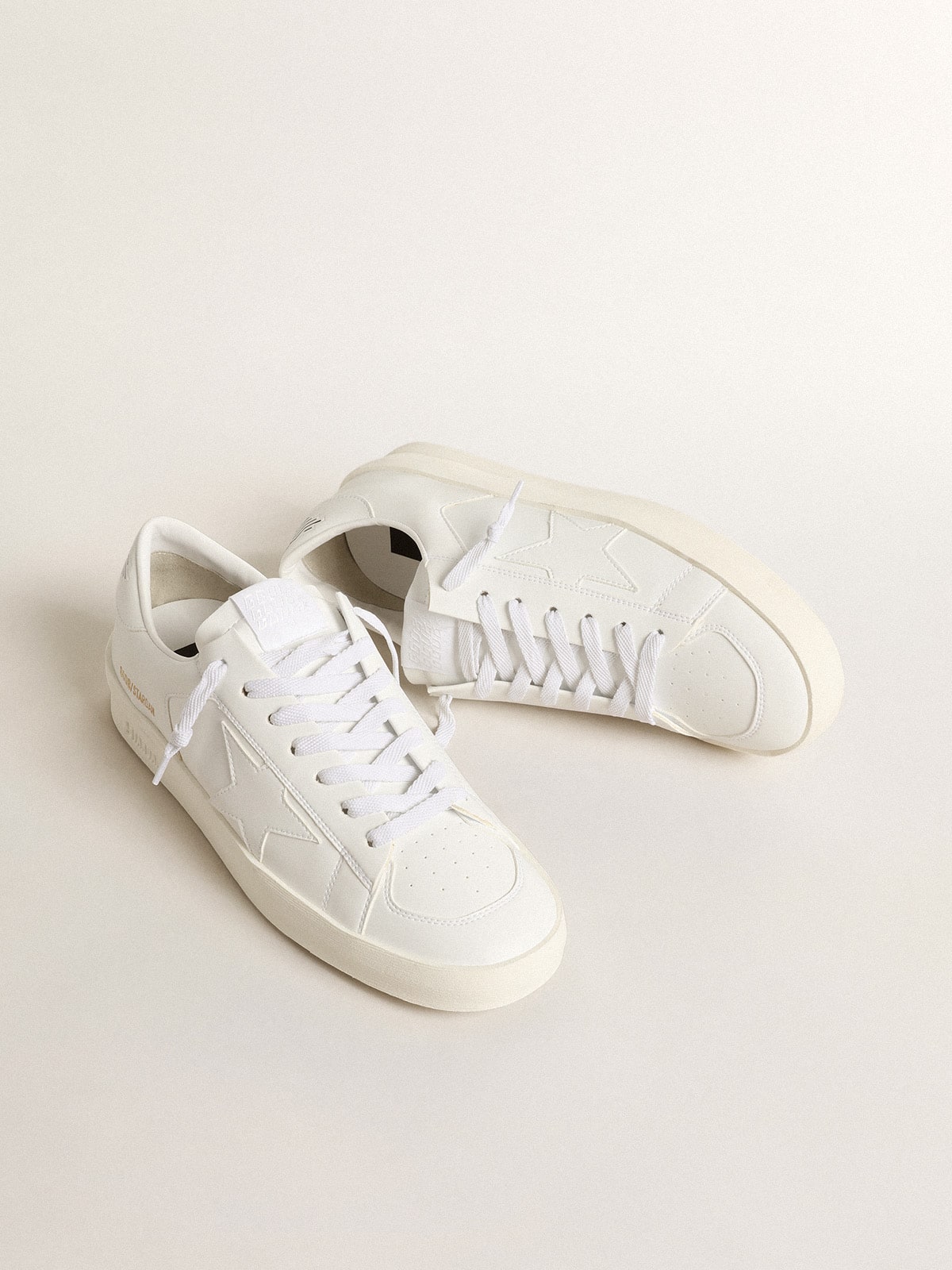 Men’s bio-based Stardan with white star and heel tab - Golden Goose Men