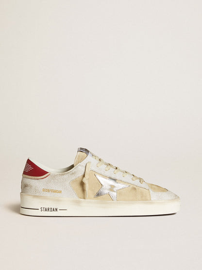 Men's Stardan in nubuck and crackle leather with silver metallic leather star - Golden Goose Men
