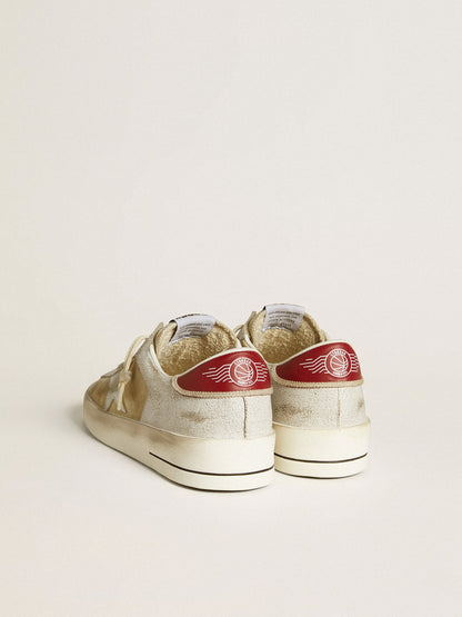 Men's Stardan in nubuck and crackle leather with silver metallic leather star - Golden Goose Men