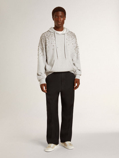 Men's Stardan in nubuck and crackle leather with silver metallic leather star - Golden Goose Men