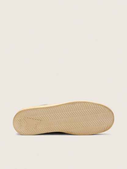 Men's Stardan in black leather with black leather star and heel tab - Golden Goose Men
