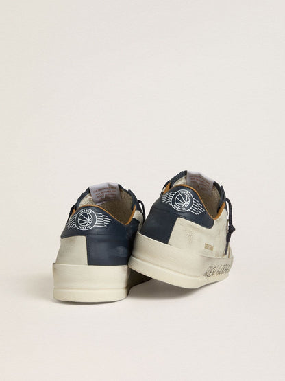 Men's Stardan in nubuck with metallic leather star and blue nappa heel tab - Golden Goose Men