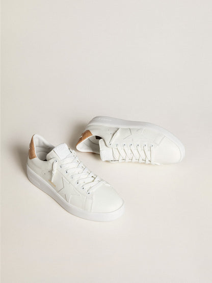Men's Purestar with leather star and croc-print leather heel tab - Golden Goose Men