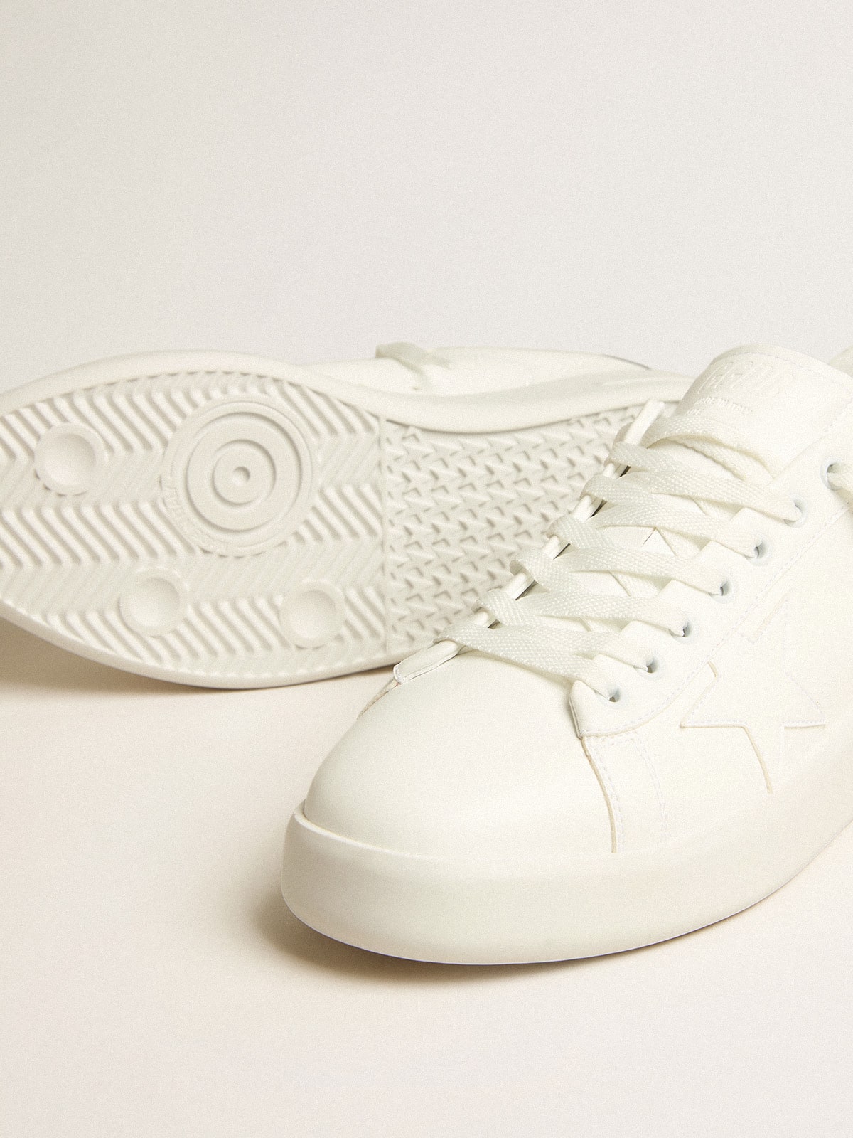 Men’s bio-based Purestar with white star and mirror-effect heel tab - Golden Goose Men