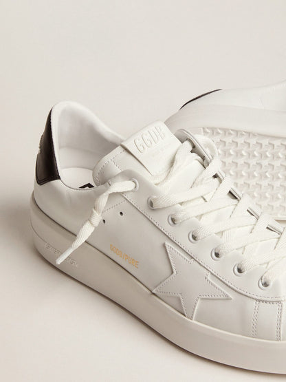 Men's Purestar with leather star and black leather heel tab - Golden Goose Men
