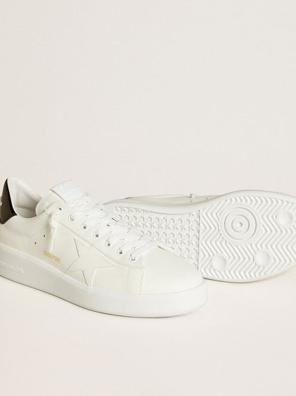 Men’s Purestar with leather star and black patent leather heel tab - Golden Goose Men