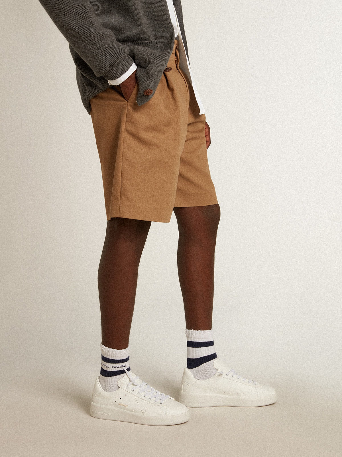 Men’s bio-based Purestar with white star and heel tab - Golden Goose Men