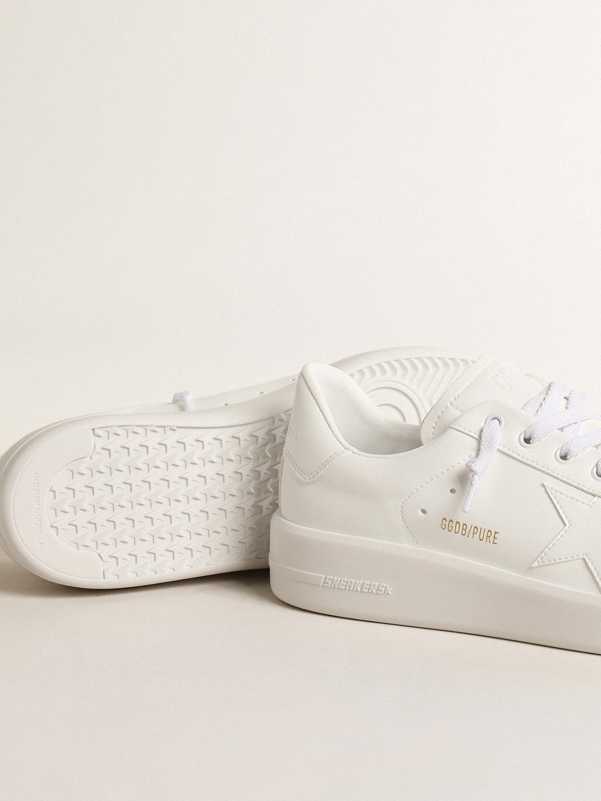 Men’s bio-based Purestar with white star and heel tab - Golden Goose Men