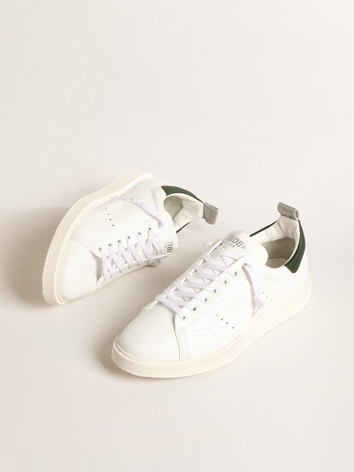 Bio-based Starter with green leather heel tab - Golden Goose Men
