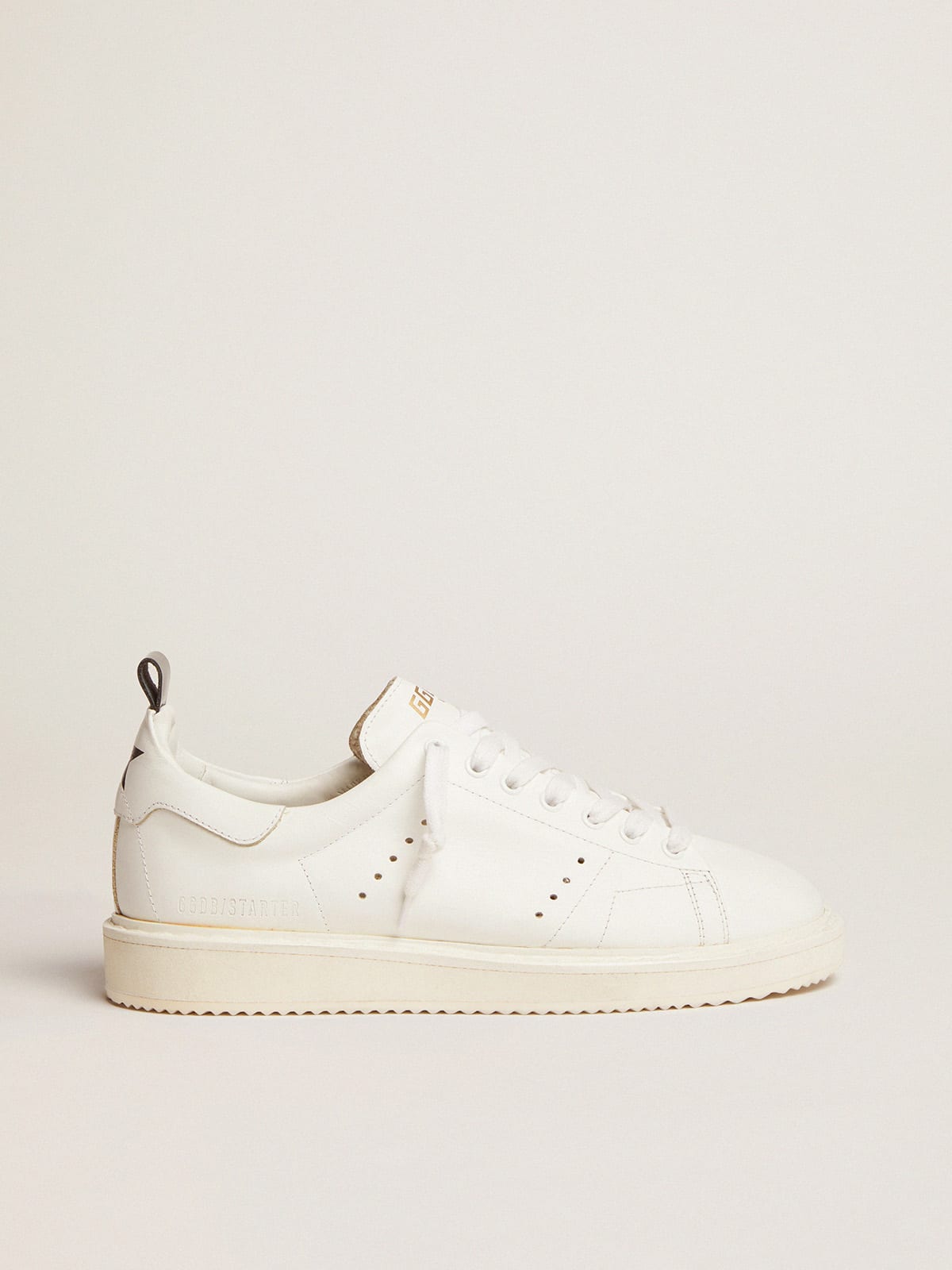 Men's Starter in leather with star on the heel tab - Golden Goose Men