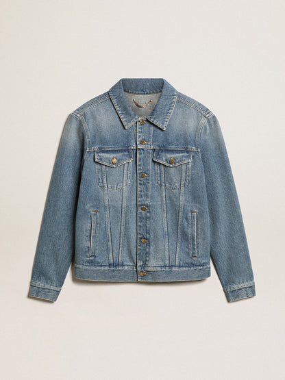 Men's denim jacket with medium wash - Golden Goose Men