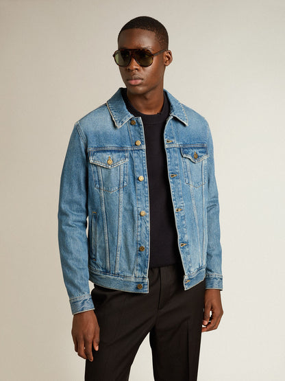 Men's denim jacket with medium wash - Golden Goose Men