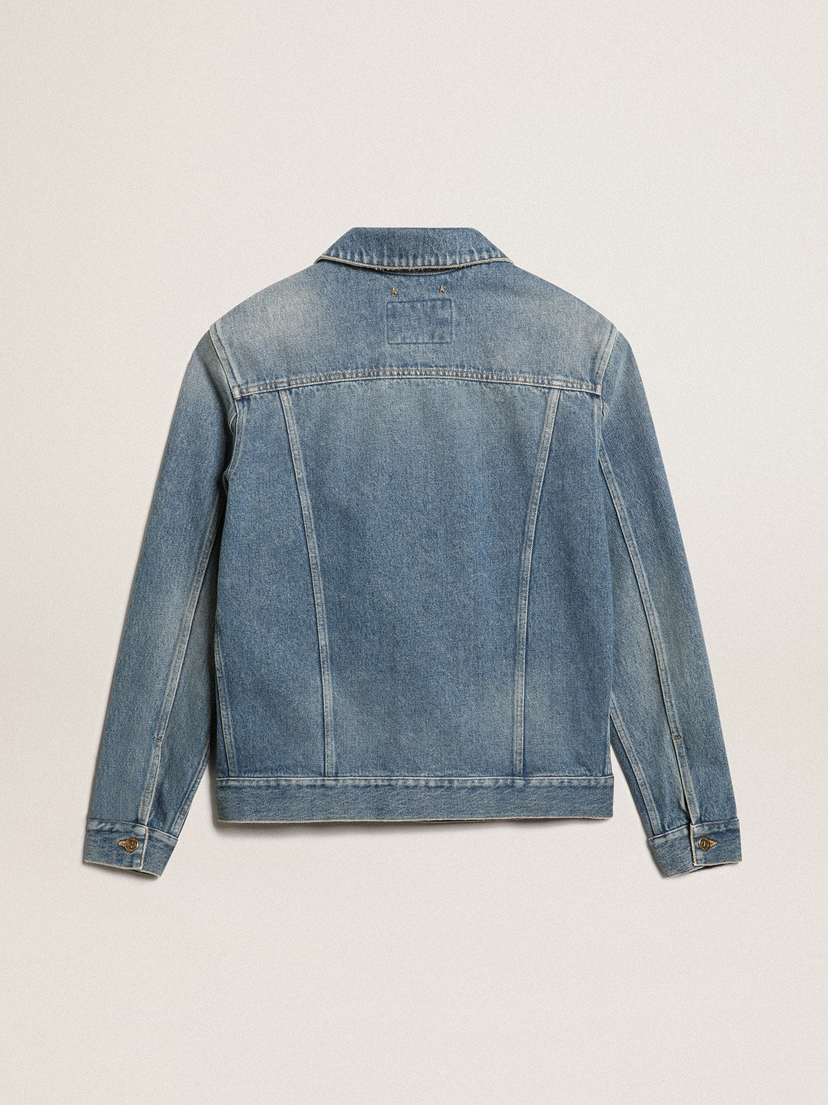 Men's denim jacket with medium wash - Golden Goose Men