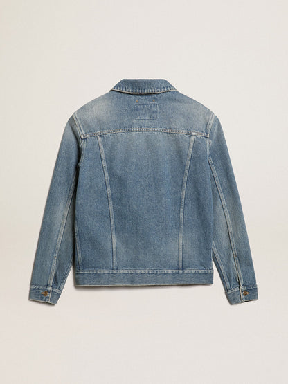 Men's denim jacket with medium wash - Golden Goose Men