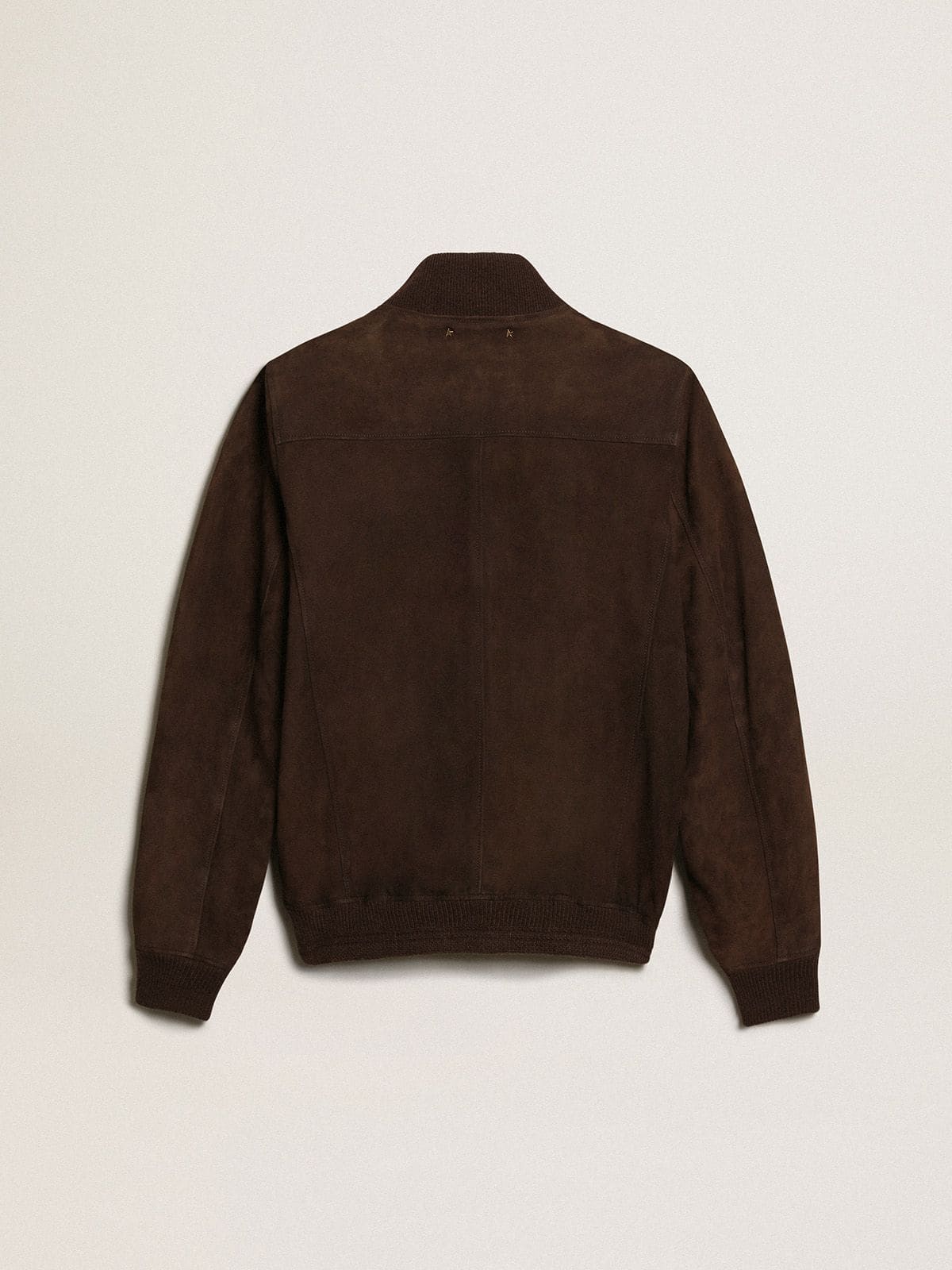 Golden Collection flight jacket in dark brown suede - Golden Goose Men