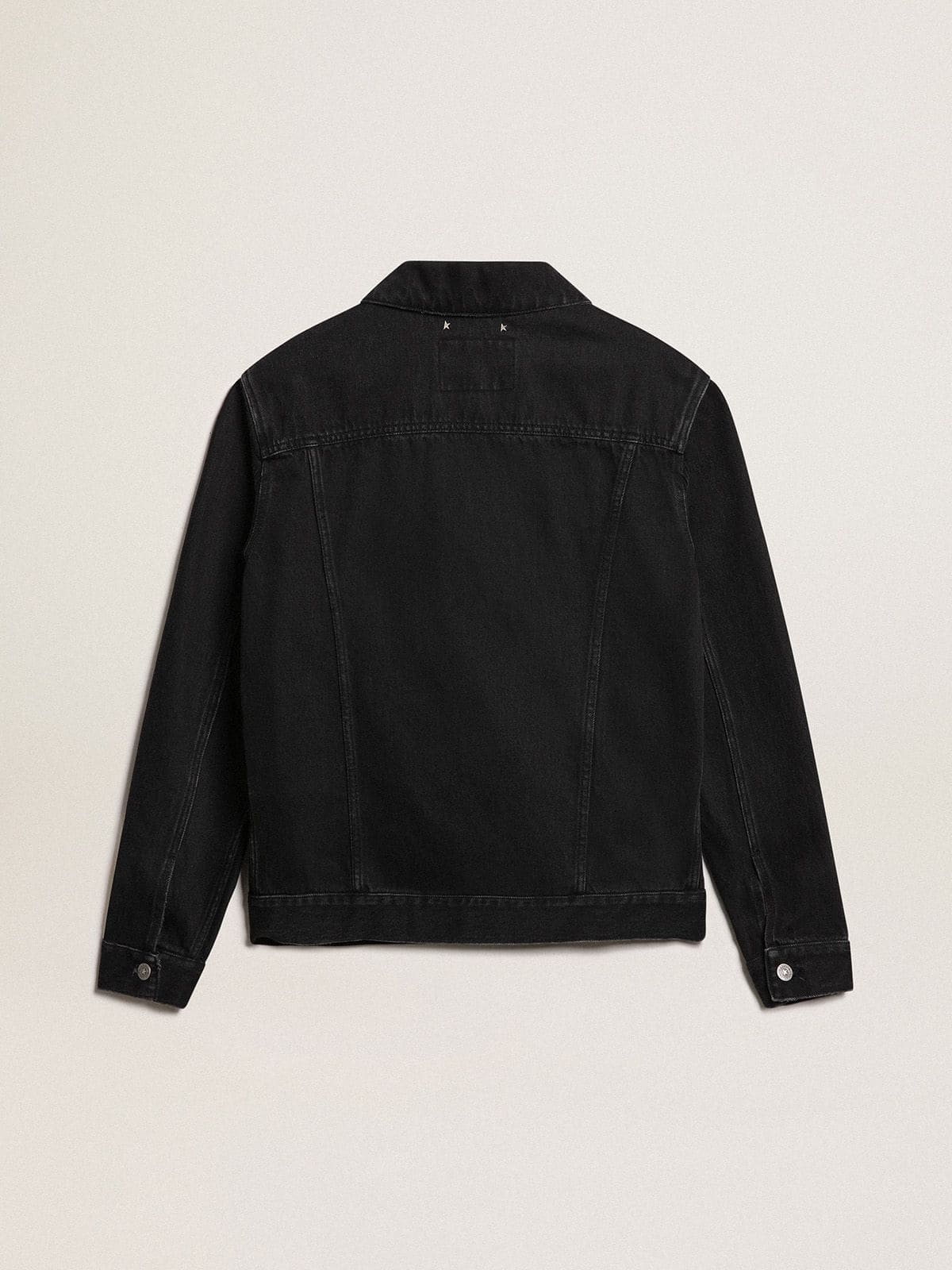 Men’s black one-wash denim jacket - Golden Goose Men