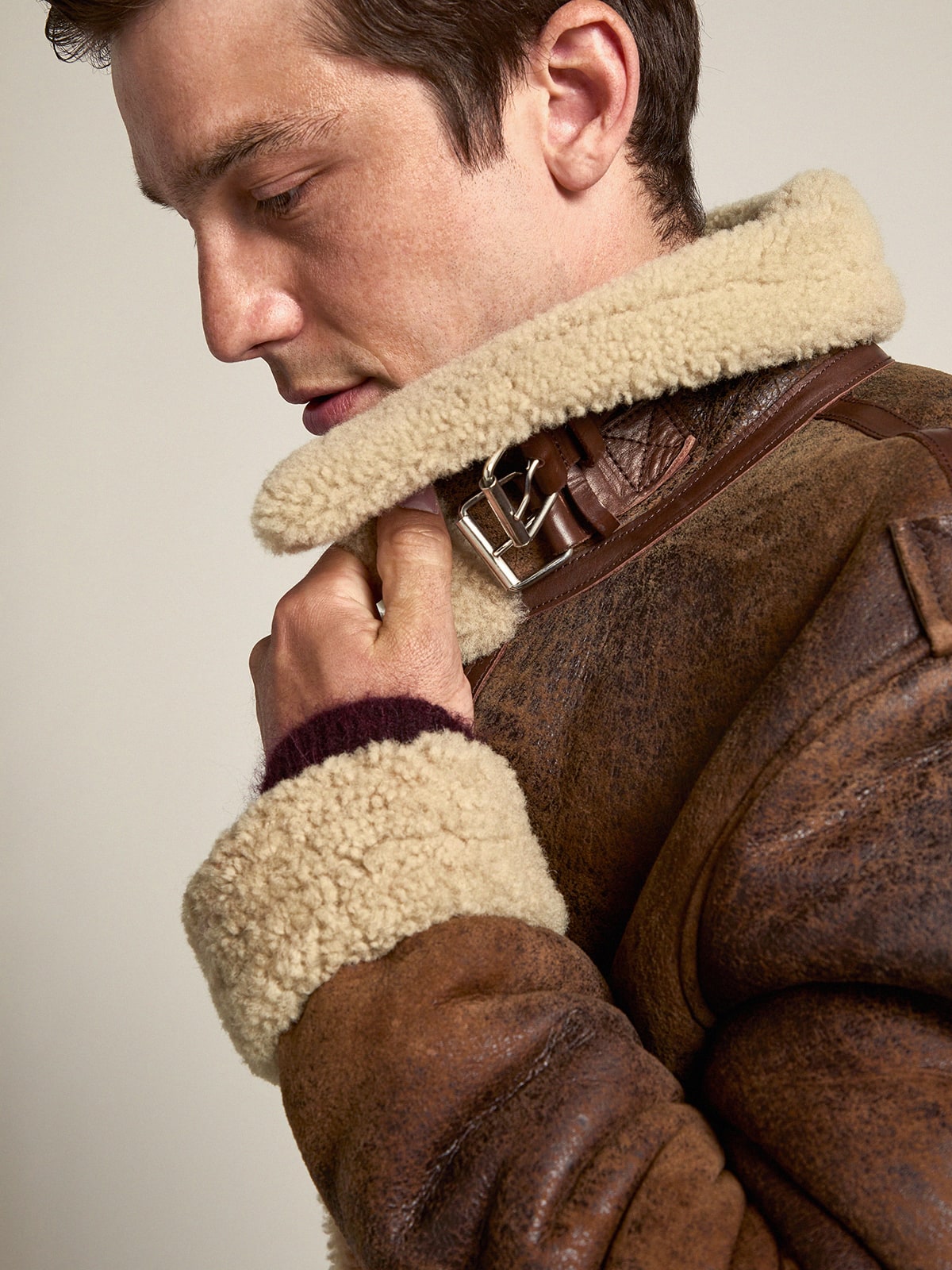 Journey Collection Arvel shearling jacket - Golden Goose Men