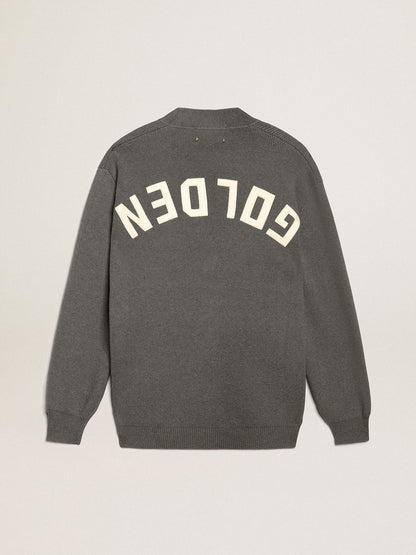 Men's grey cotton cardigan with buttons | Golden Goose - Golden Goose Men