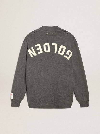 Men's grey cotton cardigan with buttons | Golden Goose - Golden Goose Men