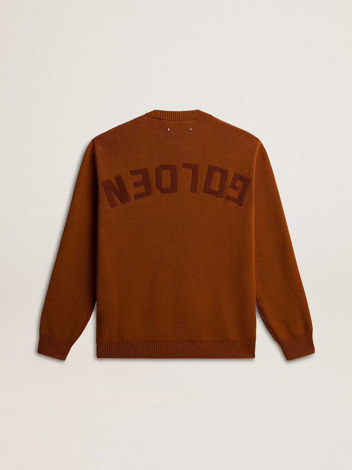 Men's crew-neck sweater with logo on the back - Golden Goose Men