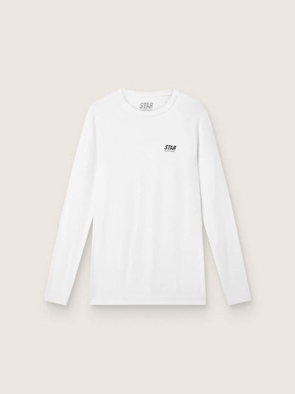 Men's white long-sleeve sports top - Golden Goose Men