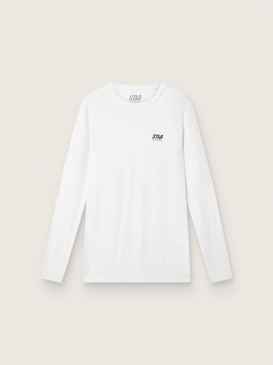 Men's white long-sleeve sports top - Golden Goose Men
