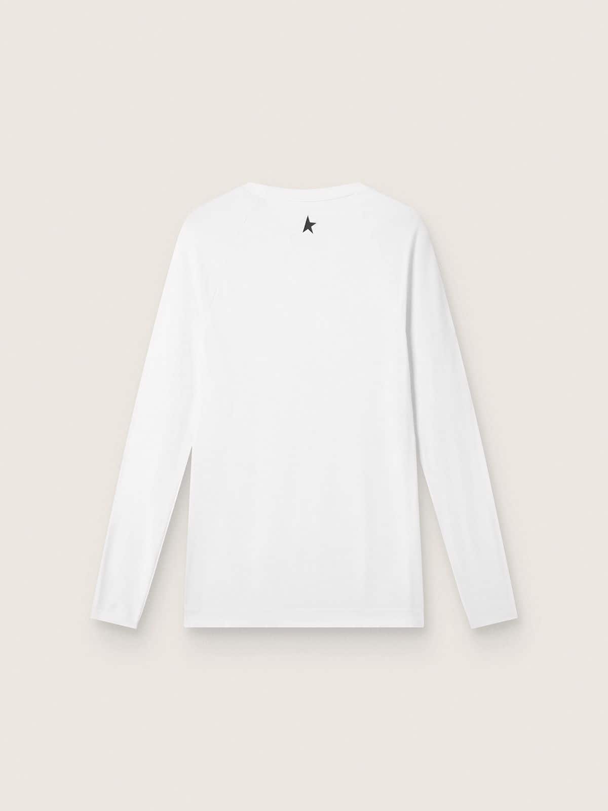 Men's white long-sleeve sports top - Golden Goose Men