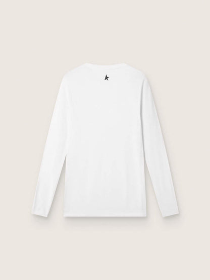 Men's white long-sleeve sports top - Golden Goose Men