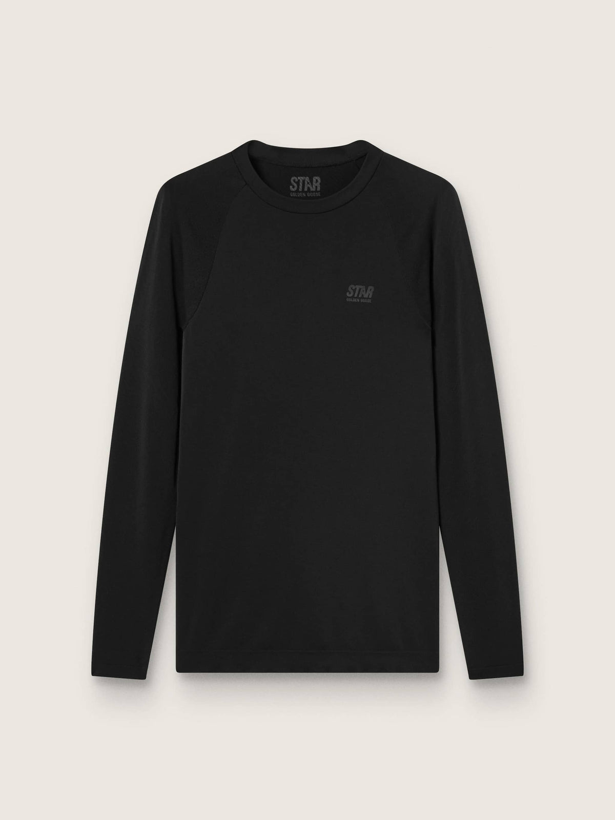 Men's black long-sleeve sports top - Golden Goose Men