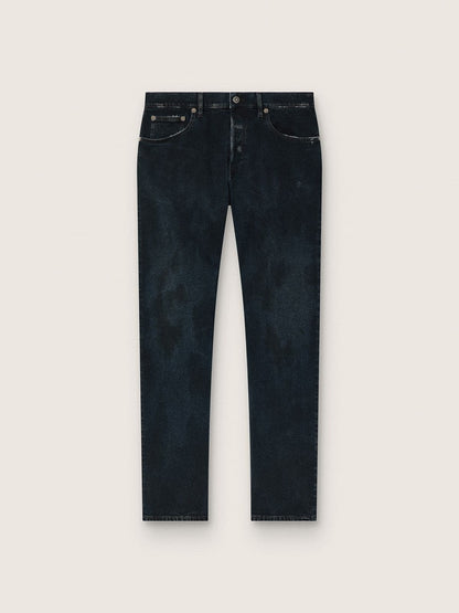 Men’s slim-fit jeans in dark indigo stretch denim - Golden Goose Men
