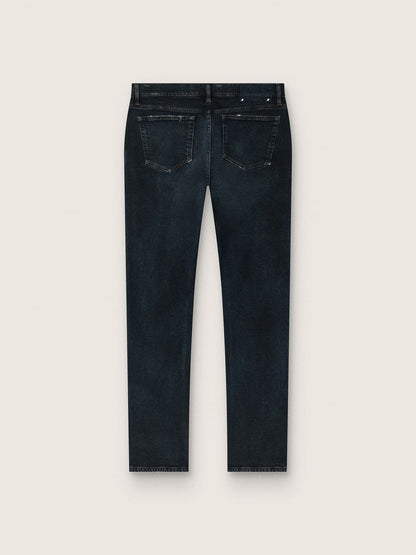 Men’s slim-fit jeans in dark indigo stretch denim - Golden Goose Men