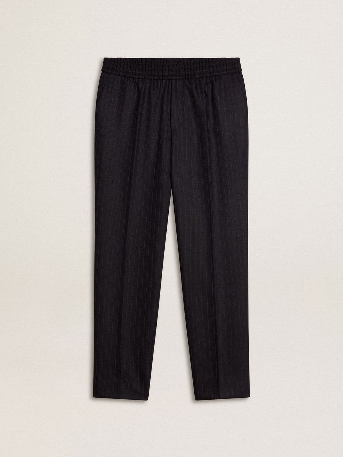 Men's wool pants with vertical thin stripes - Golden Goose Men