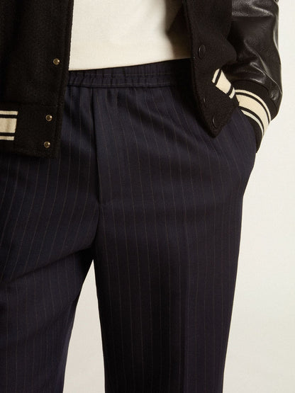Men's wool pants with vertical thin stripes - Golden Goose Men