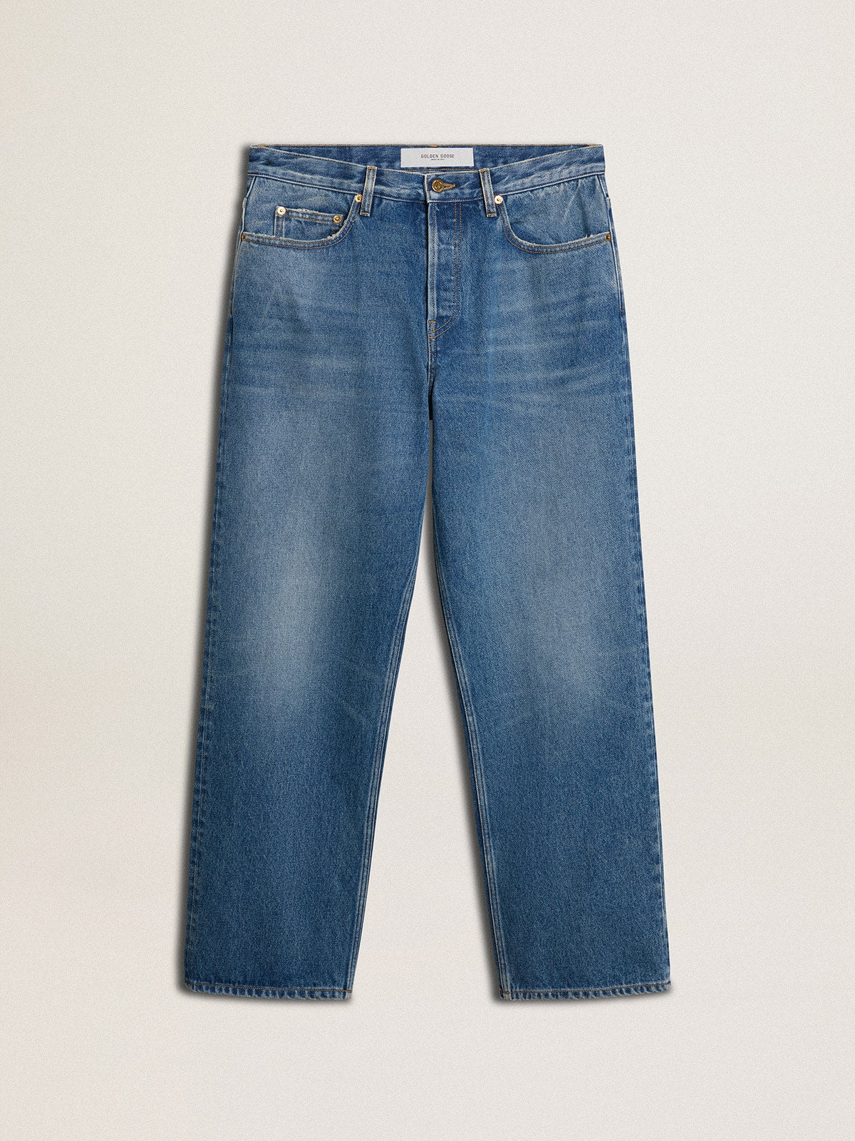 Blue medium wash loose jeans - Golden Goose Men