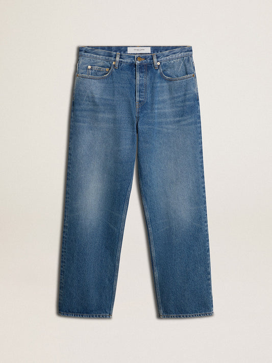 Blue medium wash loose jeans - Golden Goose Men
