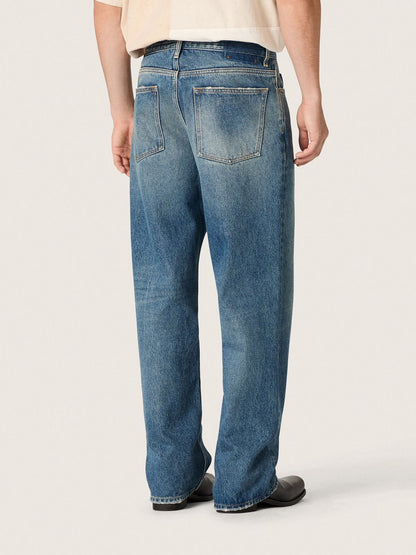 Blue medium wash loose jeans - Golden Goose Men