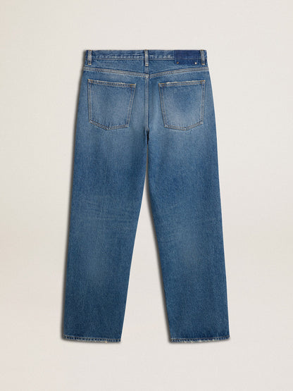 Blue medium wash loose jeans - Golden Goose Men