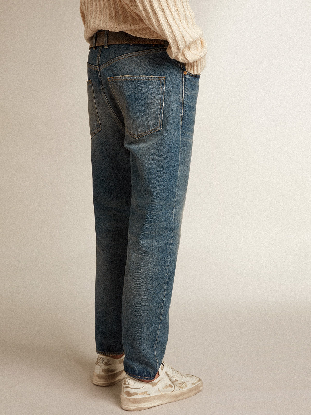 Men's slim fit jeans with medium wash - Golden Goose Men
