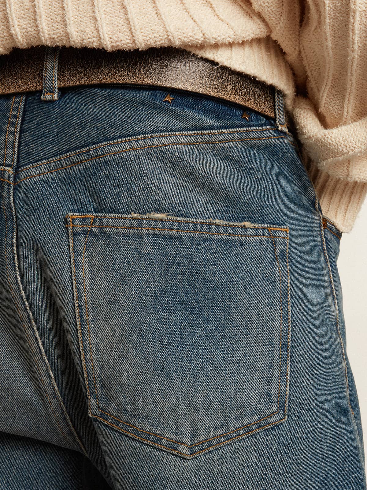 Men's slim fit jeans with medium wash - Golden Goose Men