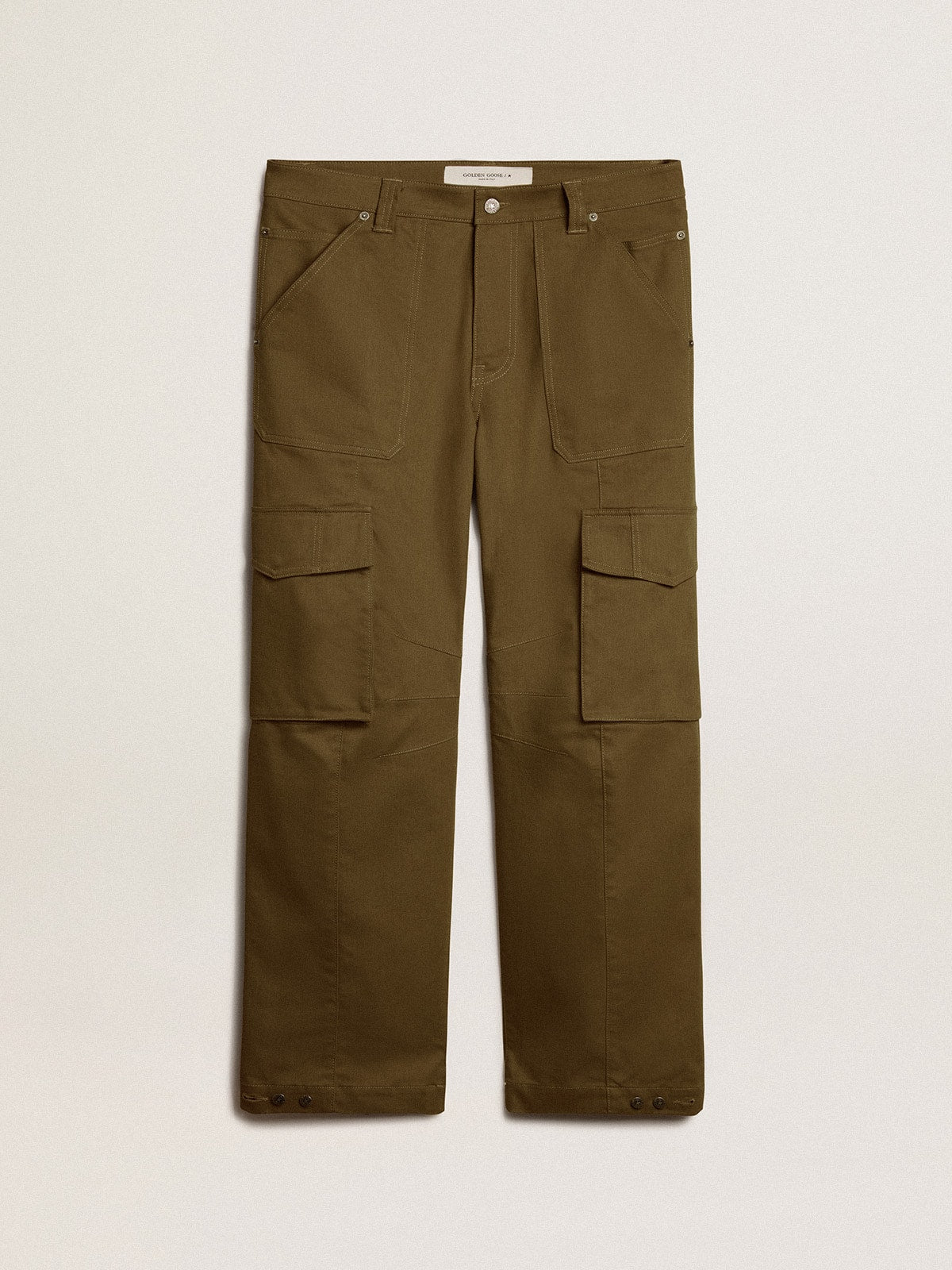 Olive green cargo pants - Golden Goose Men