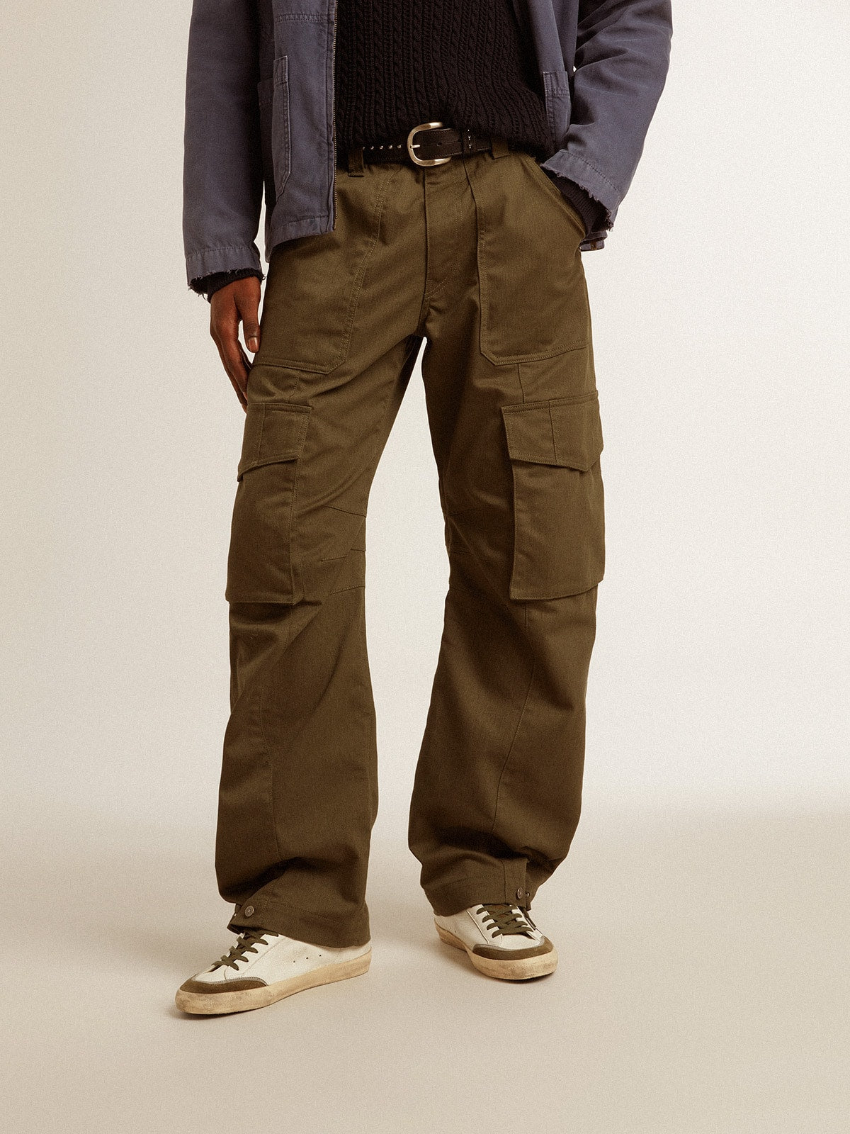 Olive green cargo pants - Golden Goose Men