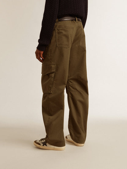 Olive green cargo pants - Golden Goose Men
