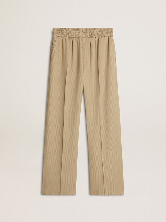 Men's travertine-colored joggers - Golden Goose Men