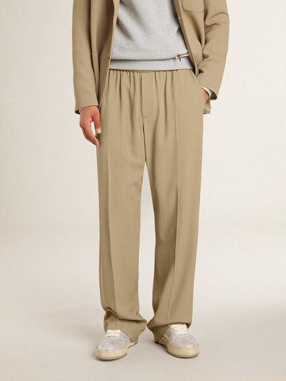 Men's travertine-colored joggers - Golden Goose Men
