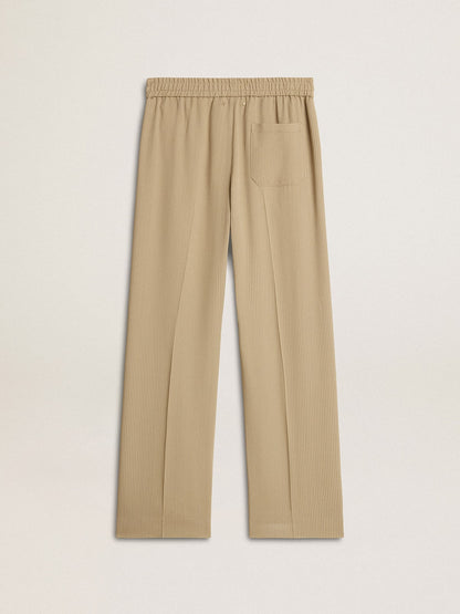 Men's travertine-colored joggers - Golden Goose Men