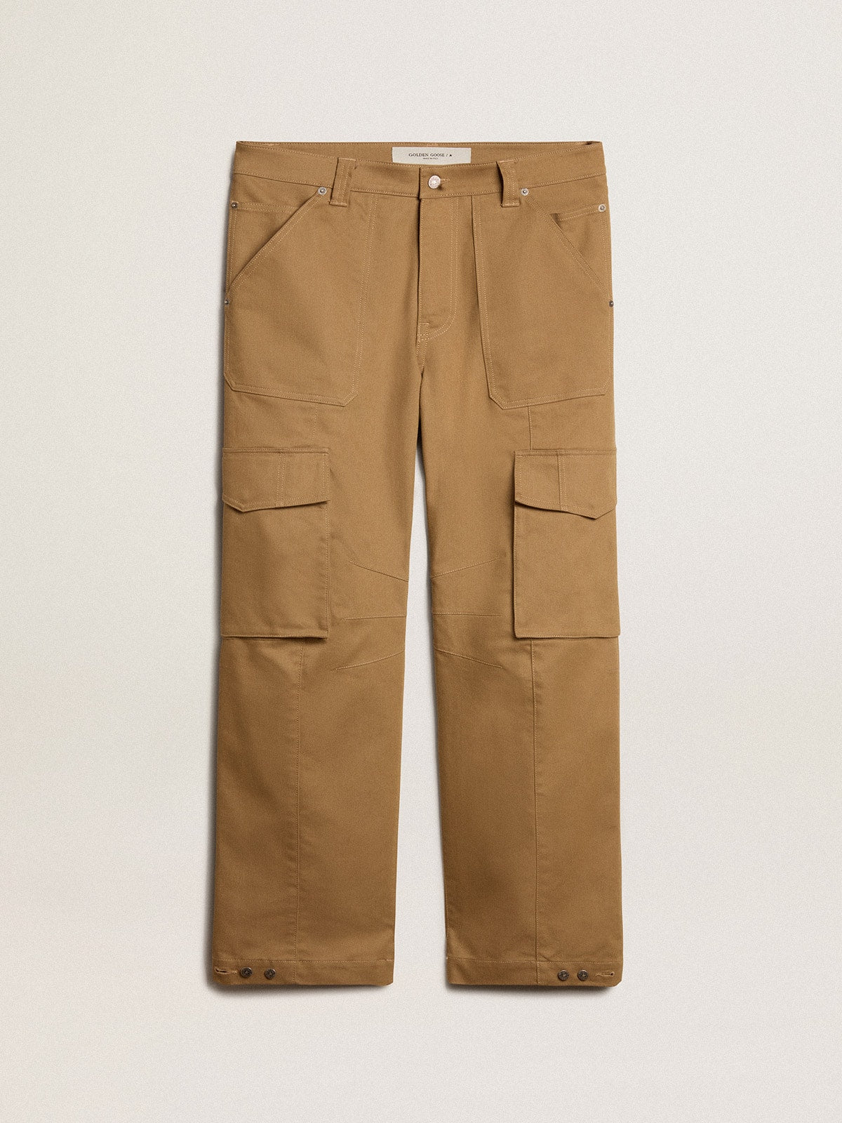 Beige khaki cargo pants - Golden Goose Men