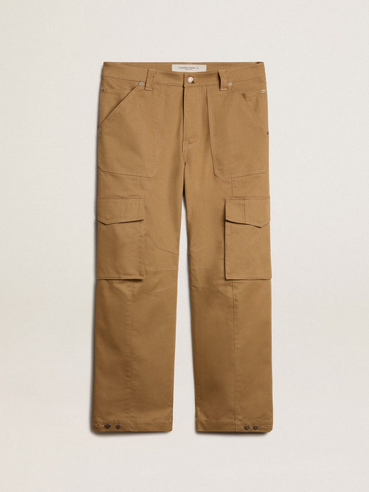 Beige khaki cargo pants - Golden Goose Men